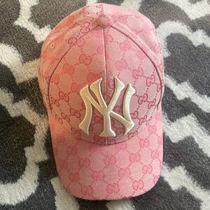 Gucci pink hat WORN!!!
